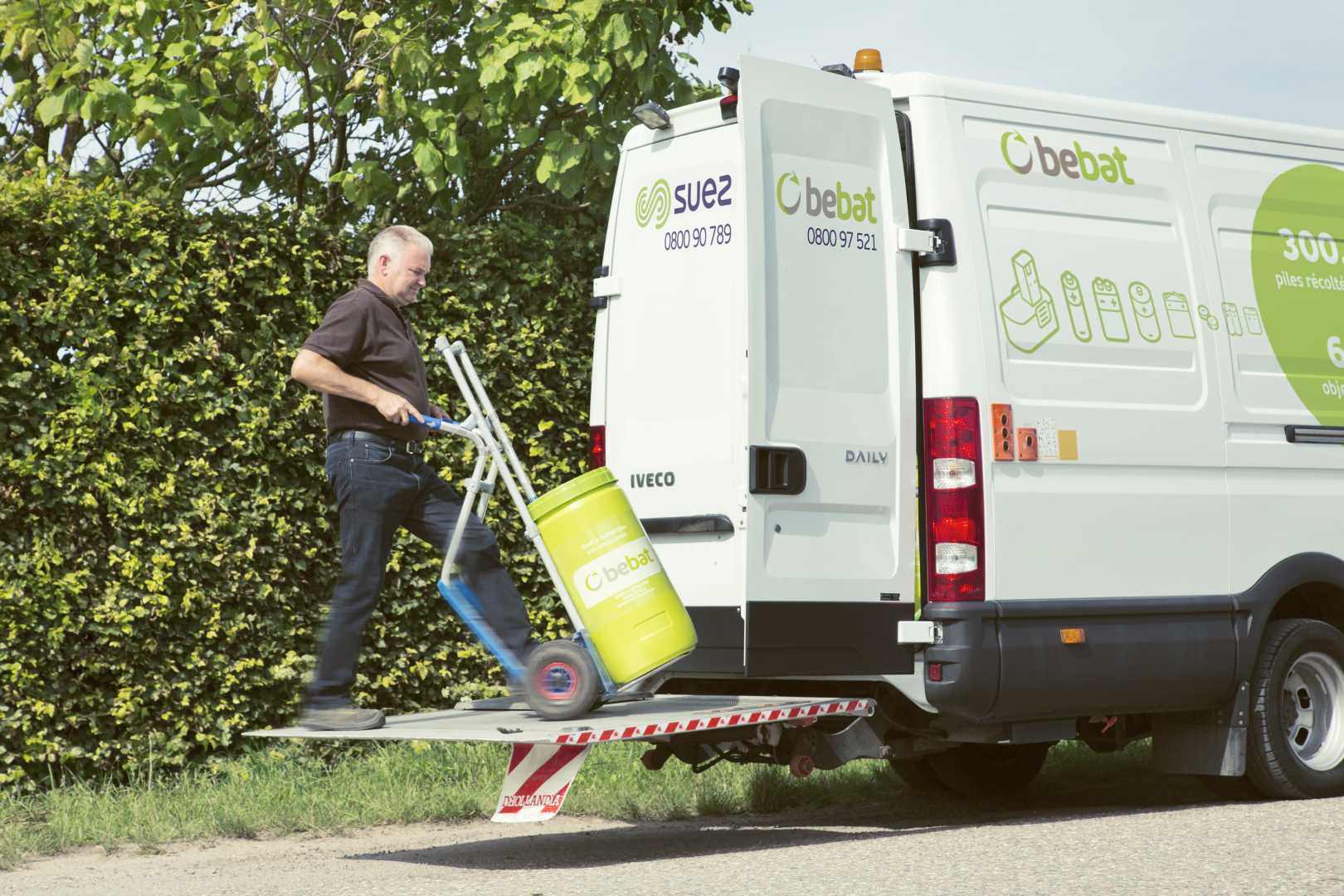 guy collecting bebat barrels