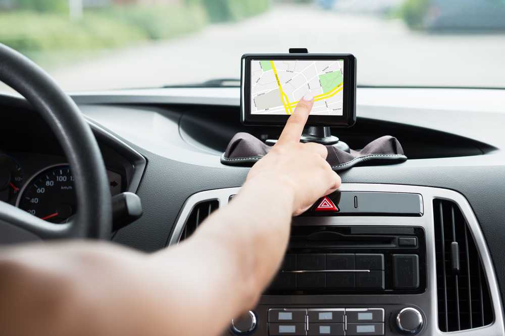 GPS navigatie in auto