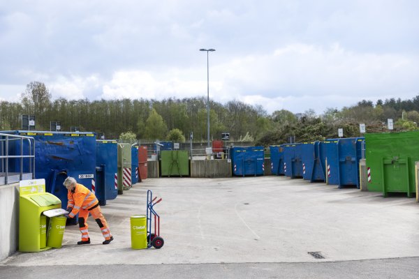 Recyclagepark vat wisselen